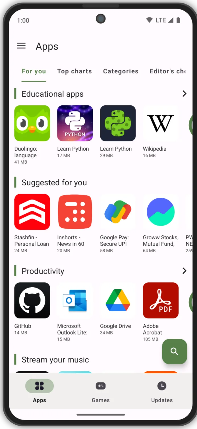 Aurora Store screenshot 1