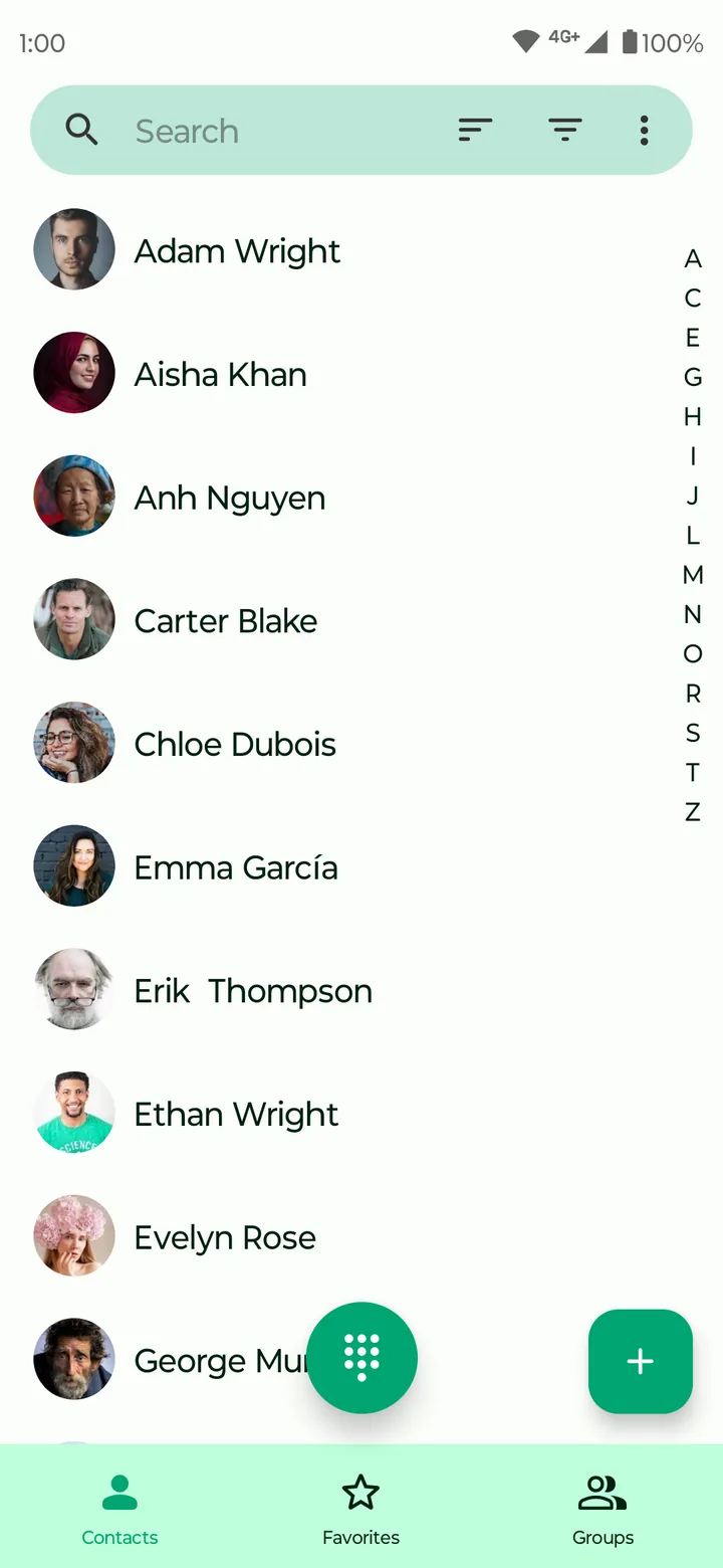 Fossify Contacts screenshot 1