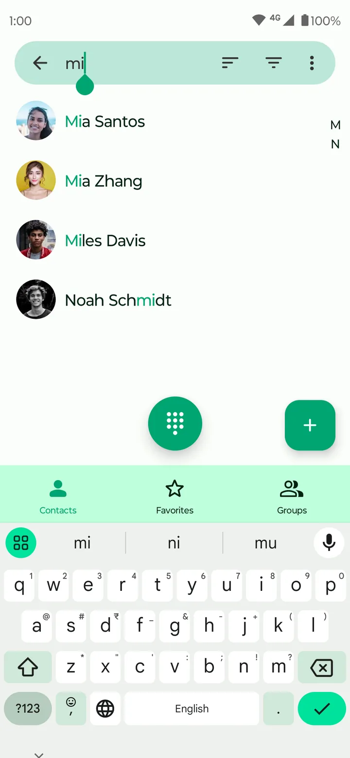 Fossify Contacts screenshot 2