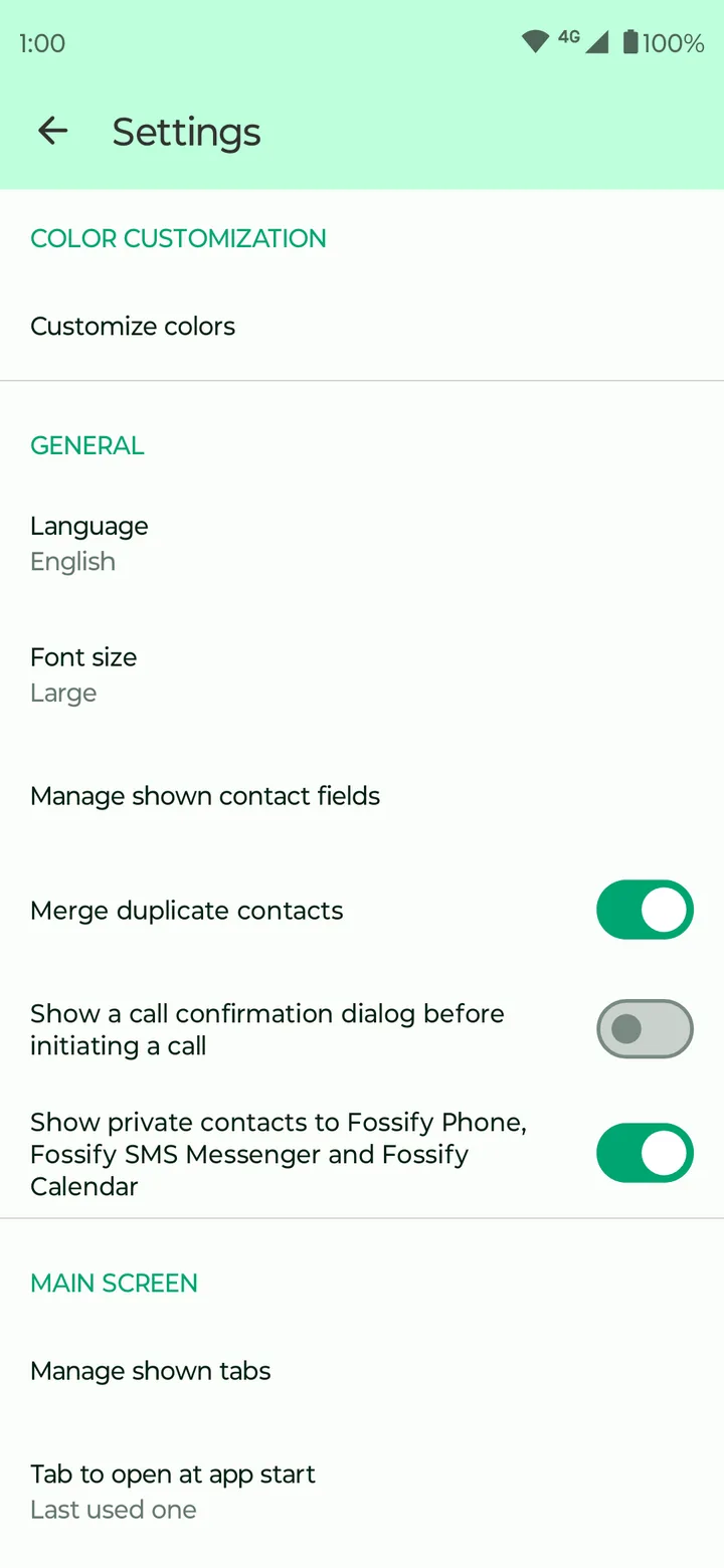 Fossify Contacts screenshot 6