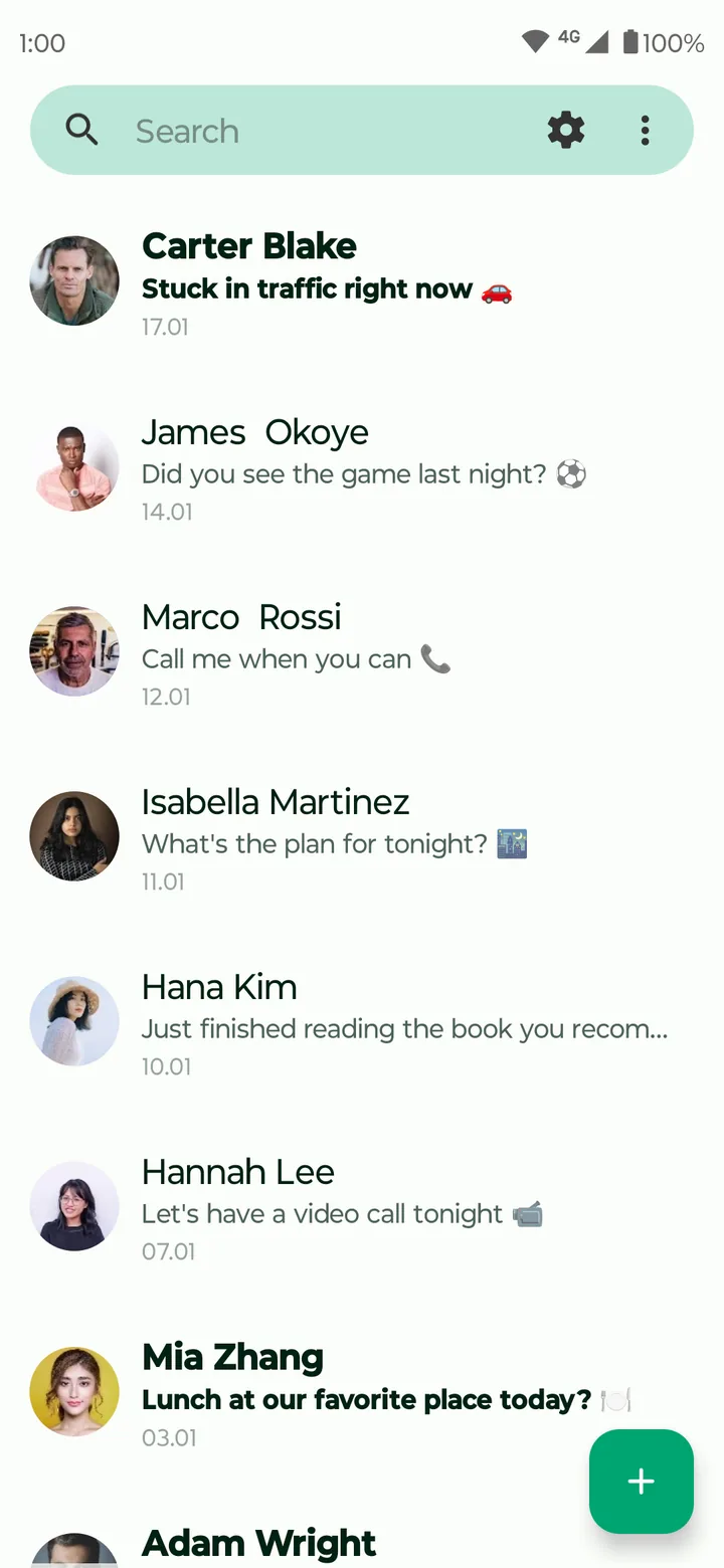 Fossify Messages screenshot 1