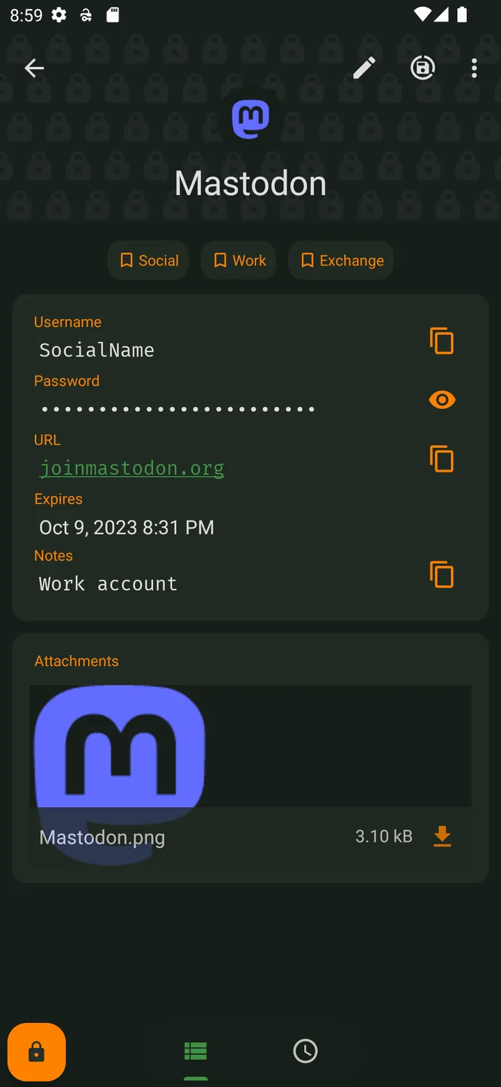 KeePassDX screenshot 5